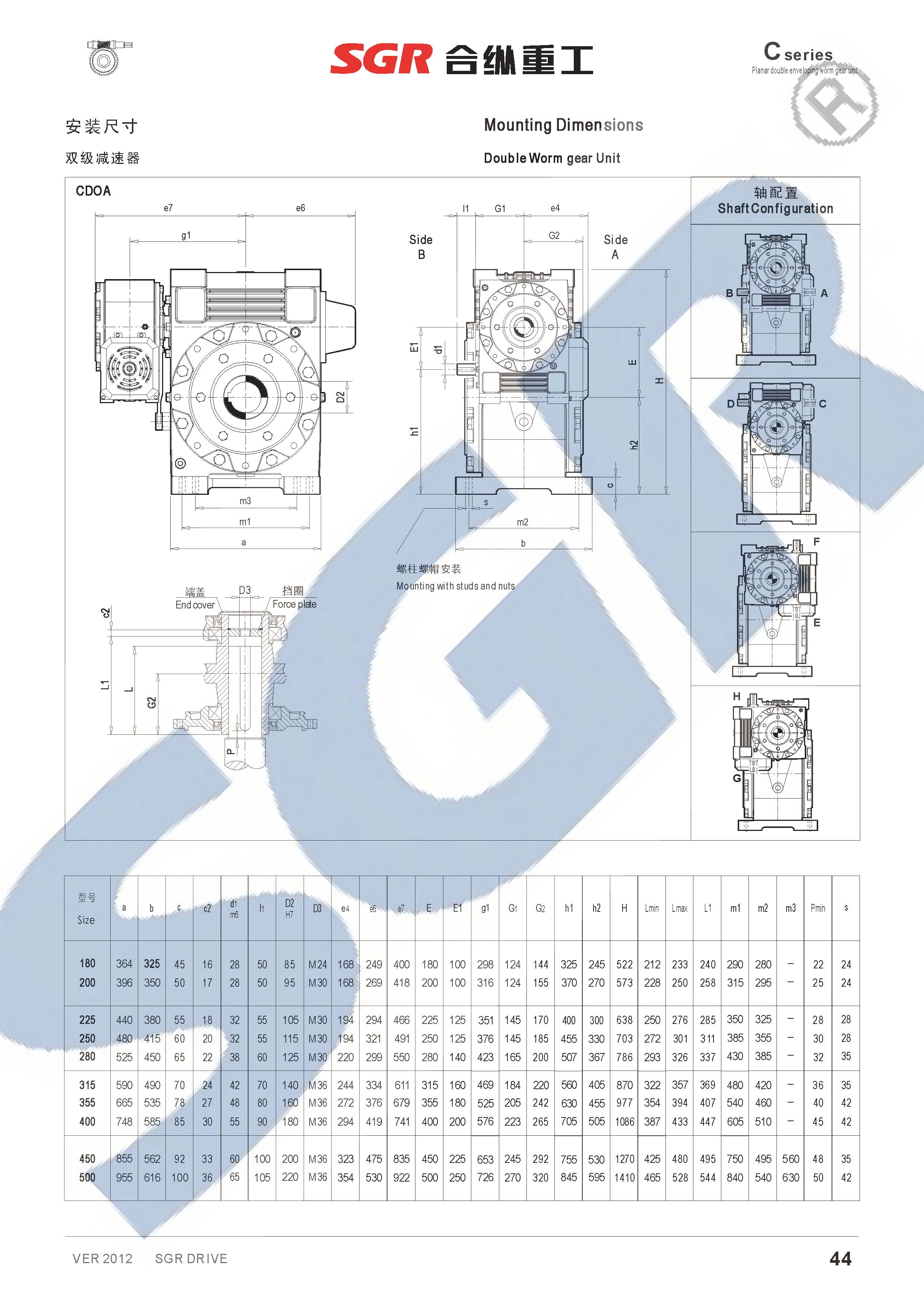 C环面蜗杆减速机PDW WORM GEAR UNIT_页面_47.jpg